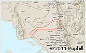 Shaded Relief 3D Map of ZIP code 84340