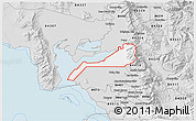 Silver Style 3D Map of ZIP code 84340