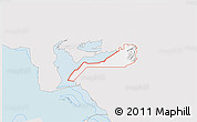 Silver Style 3D Map of ZIP code 84340, single color outside