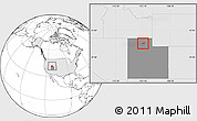Blank Location Map of ZIP code 84340, highlighted country, highlighted state