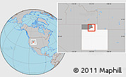 Gray Location Map of ZIP code 84340, highlighted county, highlighted state