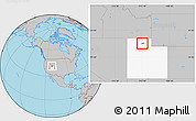 Gray Location Map of ZIP code 84340, highlighted state