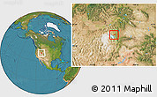 Satellite Location Map of ZIP code 84340