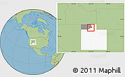 Savanna Style Location Map of ZIP code 84340, highlighted county, highlighted state