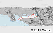Gray Panoramic Map of ZIP code 84340