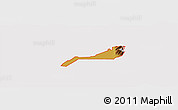 Physical Panoramic Map of ZIP code 84340, cropped outside