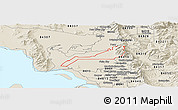 Shaded Relief Panoramic Map of ZIP code 84340