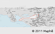 Silver Style Panoramic Map of ZIP code 84340
