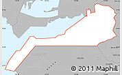 Gray Simple Map of ZIP code 84340
