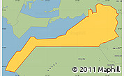 Savanna Style Simple Map of ZIP code 84340