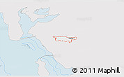 Silver Style 3D Map of ZIP code 84401, single color outside
