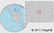 Gray Location Map of ZIP code 84501