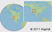 Savanna Style Location Map of ZIP code 84501, within the entire country