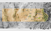 Satellite Map of Beaver County, desaturated