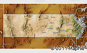 Satellite Map of Beaver County, physical outside