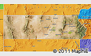 Satellite Map of Beaver County, political outside
