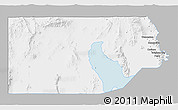 Gray 3D Map of Box Elder County, single color outside