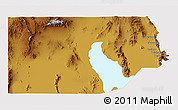 Physical 3D Map of Box Elder County, cropped outside
