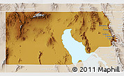 Physical 3D Map of Box Elder County, lighten