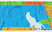 Political 3D Map of Box Elder County
