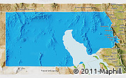 Political 3D Map of Box Elder County, satellite outside