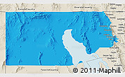Political 3D Map of Box Elder County, shaded relief outside