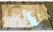 Satellite 3D Map of Box Elder County, darken