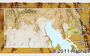 Satellite 3D Map of Box Elder County, physical outside