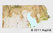 Satellite 3D Map of Box Elder County, single color outside