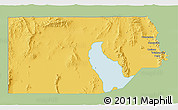 Savanna Style 3D Map of Box Elder County, single color outside