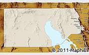 Shaded Relief 3D Map of Box Elder County, physical outside