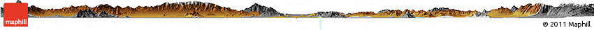 Physical Horizon Map of Box Elder County, desaturated