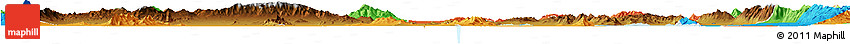 Physical Horizon Map of Box Elder County, political outside