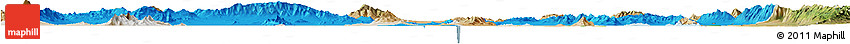 Political Horizon Map of Box Elder County, satellite outside