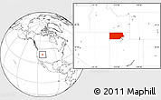 Blank Location Map of Box Elder County