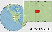 Savanna Style Location Map of Box Elder County