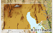 Physical Map of Box Elder County, satellite outside