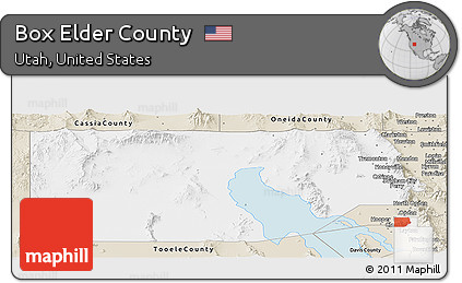 Classic Style Panoramic Map of Box Elder County