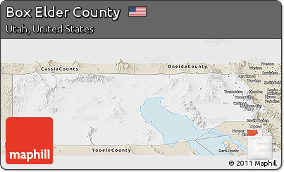 Classic Style Panoramic Map of Box Elder County