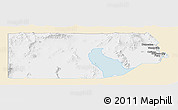 Classic Style Panoramic Map of Box Elder County, single color outside