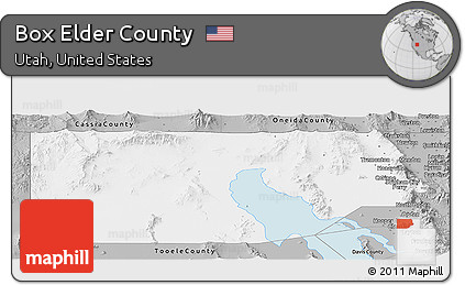 Gray Panoramic Map of Box Elder County