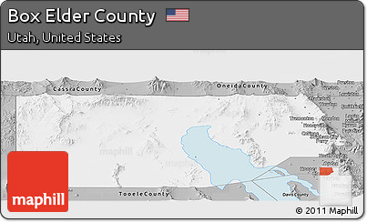 Gray Panoramic Map of Box Elder County