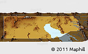 Physical Panoramic Map of Box Elder County, darken