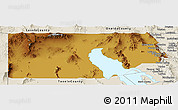 Physical Panoramic Map of Box Elder County, shaded relief outside