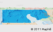 Political Panoramic Map of Box Elder County, lighten