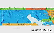 Political Panoramic Map of Box Elder County