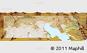 Satellite Panoramic Map of Box Elder County, physical outside