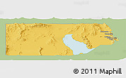 Savanna Style Panoramic Map of Box Elder County, single color outside