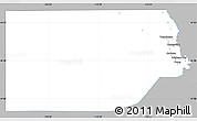 Gray Simple Map of Box Elder County, single color outside