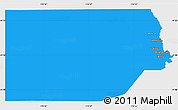 Political Simple Map of Box Elder County, single color outside